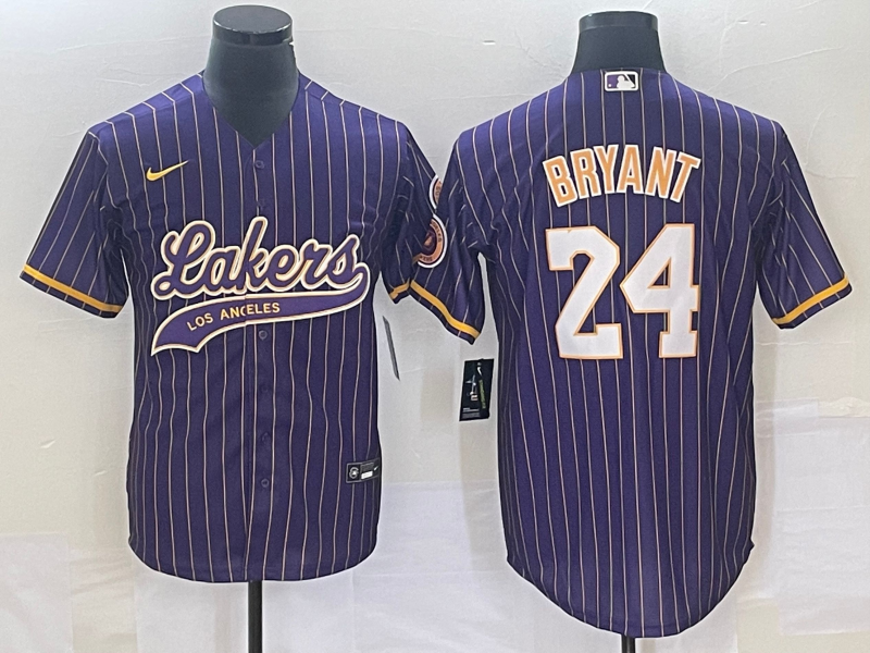 Nike 2023 Men Los Angeles Lakers #24 Bryant purple NBA Jersey style 3->los angeles lakers->NBA Jersey